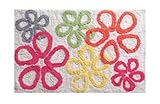 InterDesign Flower Rug, White