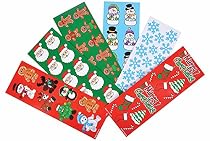 Christmas Holiday Sticker Assortment~Almost 1000 Stickers~Gingerbread Man, Santa, Snowflake, Penguin, Christmas Tree, Candy Cane, Snowman, Christmas Stocking and more....
