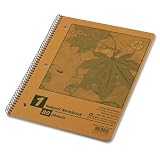 51DVDGeNFGL. SL160  WireLock 1 Subject Notebook, College Ruled, 80 Sheet, 11x8 7/8, Tan Cover AMP25480