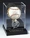 Single Baseball and Glove Display Case with Engraved MLB Team Logo