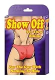 Male Power Men's Novelty Underwear, Show Off Bikini, One Size (Colors Vary)