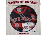 Boston Red Sox MLB Newborn / Baby / Infant 5pc Bib, Bootie, Cap, Blanket and Onesie Gift Set