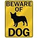 BEWARE OF  FRENCH BULLDOG  PARKING SIGN DOG