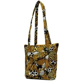 Quilted Cotton Handbag Tote with Matching Wallet