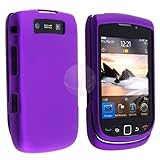 Snap-on Rubber Coated Case for Blackberry Torch 9800, Dark Purple