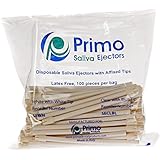 Primo Dental Products SEWH Saliva Ejectors, White (Pack of 100)