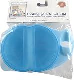 Feeding Pallette with Lid & Thumb Ring, Blue