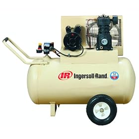 Ingersoll-Rand SS3F2-GM Garage Mate 15 Amp 2 Horsepower 30 Gallon Oiled Wheeled Single Hot Dog Compressor