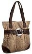 SONDRA ROBERTS NEW YORK N/S Snakeskin Leather Shopper