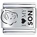 I Heart My Son Italian Charms Bracelet Link