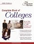 Complete Book of Colleges, 2004 Edition (College Admissions Guides)