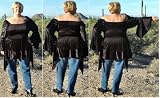 GypsyVelvetBohemianPeasantTop in Black