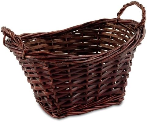 Oval Willow Mini Wash Brown Basket