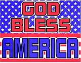 God Bless America - Novlety Sign