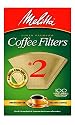Melitta Cone Coffee Filters, Natural Brown, No. 2, 100 Count (Pack of 6)