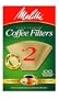Melitta Natural Brown Coffee Filter, #2 - 100 Count