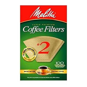 Melitta Natural Brown Coffee Filter, #2 - 100 Count