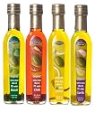 Mantova Organic Flavored Extra Virgin Olive Oil,Basil,Garlic,Lemon,Chili.8.5 oz each.