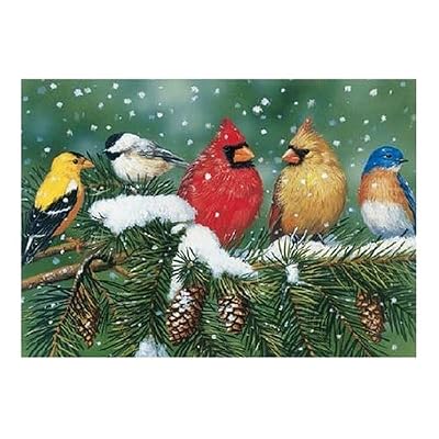 White Mountain Puzzles Cardinals and Friends
