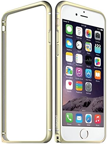 iPhone 6 Plus (5.5") Ultra Thin Slim Fit Aluminum Alloy Metal Bumper Case Luxury Looking, Lightweight, Durable, and Snug Fit (Gold)