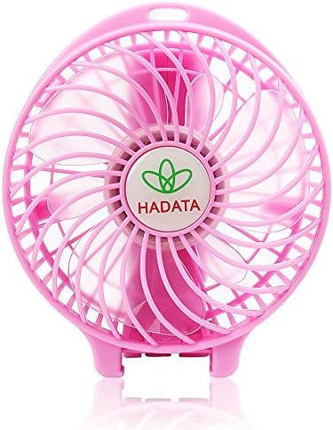 Storetech Portable Foldable USB Rechargeable Battery(18650 battery included) Fan Mini Personal Cooling Fans with Umbrella Hanging And Metal Clip (YS-F98T, Pink)