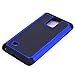 Note 4 Case, LK [Drop Protection] [Shock-Absorption] Hybrid Dual Layer Armor Defender Protective Case Cover for Samsung Galaxy Note 4 (Blue)
