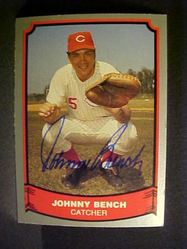 Johnny Bench Cincinnati Reds #110 1988 Baseball Legends Signed Baseball Card