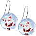 Snow Globe Santa Claus Earrings