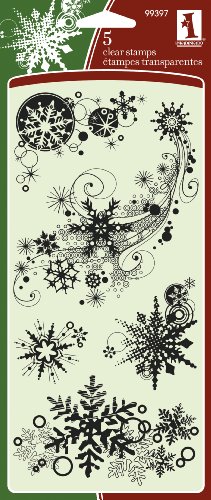 Inkadinkado Artistic Snowflakes Clear Stamps