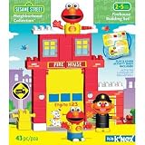 Sesame Street Neighborhood Collection Fire House Building Set