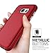 Galaxy S7 Case, VRS Design [Single Fit][Blossom Red] - [Metallic Buttons][Non Slip][Slim Fit] For Samsung S7