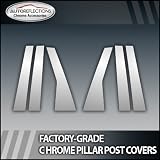 00-10 Chrysler Pt Cruiser 6Pc Chrome Pillar Post Covers W Triangle 