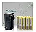 Welltop® 8Pcs 3.7V 18650 5000mah Rechargeable Lithium Battery with Battery Charger