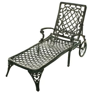 Oakland Living 2108-VGY - Mississippi Chaise Lounge - Verdi Grey by
