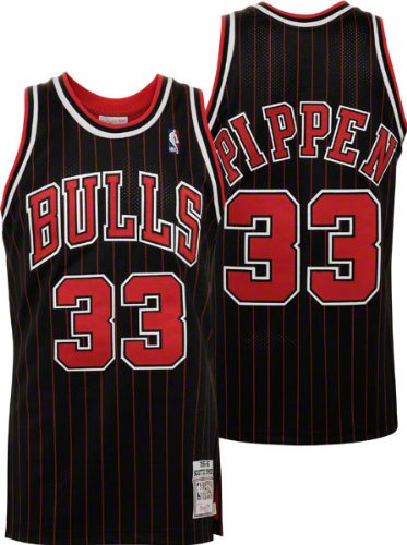 chicago bulls jersey black. chest Scottie