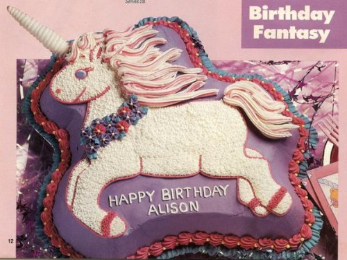 Unicorn Horse Pony Cake ~ Uses Wilton Carousel Horse Pan ~ Instructions & Pan Included