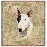 Bull Terrier Woven Lap Square (Throw Blanket)