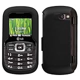 Matte Black Rubberized Hard Protector Case Phone Cover for LG Octane (VN530 ....