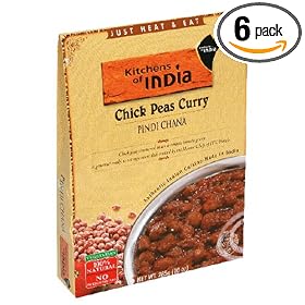 Kitchens Of India Ready To Eat Pindi Chana, Chick Pea Curry, 10-Ounce Boxes (Pack of 6)