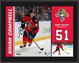 Brian Campbell Sublimated 10x13 Color Plaque | Details: Florida Panthers