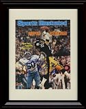 Framed Rocky Bleier Sports Illustrated Autograph Print - Pittsburgh Steelers - 1/29/1979