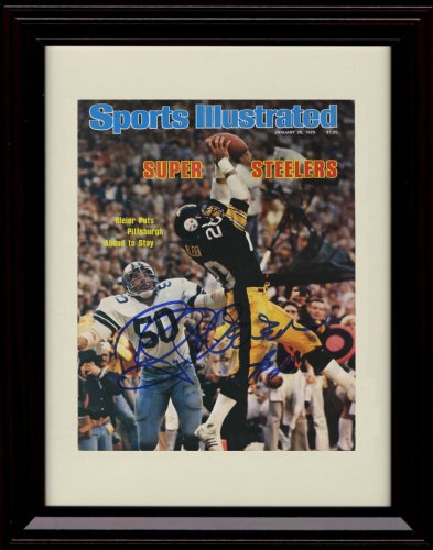 Framed Rocky Bleier Sports Illustrated Autograph Print - Pittsburgh Steelers - 1/29/1979