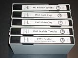 Collection of 5 Individual Hydroplane and Raceboat Videos on VHS Tapes produced by the Hydroplane & Raceboat Museum in Kent, Washington: 1961 Seafair Trophy (34 min), 1962 Gold Cup (33 min), 1965 Gold Cup (19 min), 1969 Seafair Trophy (33 min), 1973 Seafair World's Championship Race (27 min)