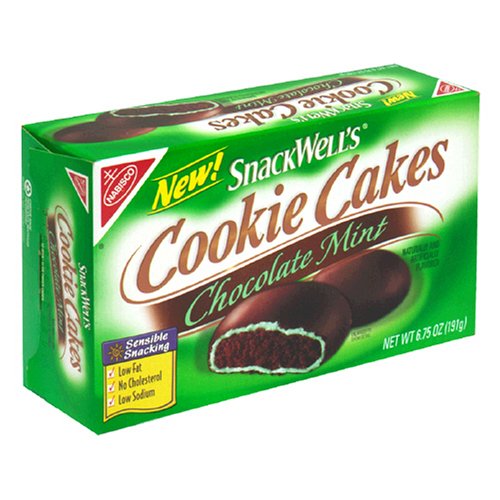 Snackwell's Cookie Cakes, Chocolate Mint, 6.75-Ounce Boxes (Pack of 12) by Chocolate Mint Cookies
