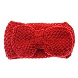 ヘアアクセサリー ベビー ヘアバンド ヘッドバンド 写真撮影 小道具 髪飾り 結婚式/お誕生日/出産祝い/お宮参り用 赤ちゃん 飾り 赤ちゃん 記念写真 蝶結び ニット レッド