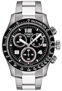 Tissot Men's T0394171105702 Tissot V8 Black Chronograph Dial Watch