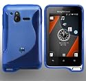 s la ligne de gel d'onde cas pour Sony Ericsson Xperia bleue actifs et film