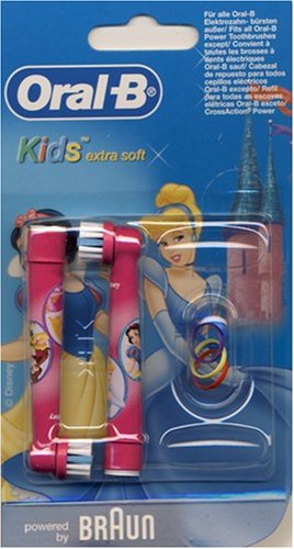 Oral-B Stages Power 2er - Aufsteckbürsten für Kinder - Motiv Prinzessinnen