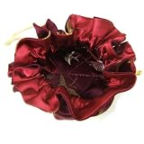 Brocade Jewelry Bag - Burgundy Butterfly