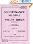 Maintenance Manual, Willys MB: TM 10-1513